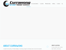 Tablet Screenshot of currawongskilodge.com.au